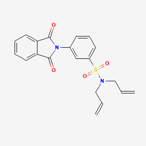 molecular formula C20H18N2O4S B3876132 N,N-diallyl-3-(1,3-dioxo-1,3-dihydro-2H-isoindol-2-yl)benzenesulfonamide 