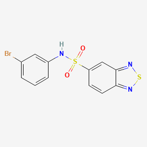 N-(3-bromophenyl)-2,1,3-benzothiadiazole-5-sulfonamide