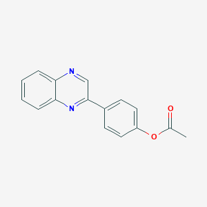 molecular formula C16H12N2O2 B387617 4-(2-Quinoxalinyl)phenyl acetate CAS No. 312272-69-8