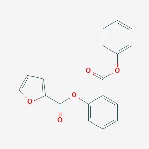 molecular formula C18H12O5 B387618 (2-Phenoxycarbonylphenyl) furan-2-carboxylate CAS No. 331673-01-9