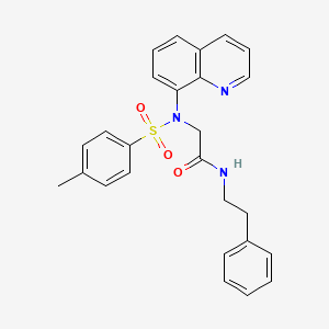 N~2~-[(4-methylphenyl)sulfonyl]-N~1~-(2-phenylethyl)-N~2~-8-quinolinylglycinamide