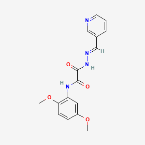 N-(2,5-dimethoxyphenyl)-2-oxo-2-[2-(3-pyridinylmethylene)hydrazino]acetamide