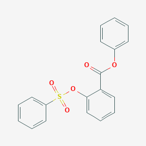 molecular formula C19H14O5S B387629 Phenyl 2-[(phenylsulfonyl)oxy]benzoate 