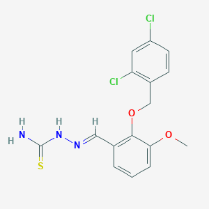 2-[(2,4-dichlorobenzyl)oxy]-3-methoxybenzaldehyde thiosemicarbazone
