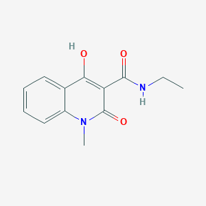 molecular formula C13H14N2O3 B3876297 N-ethyl-4-hydroxy-1-methyl-2-oxo-1,2-dihydro-3-quinolinecarboxamide 