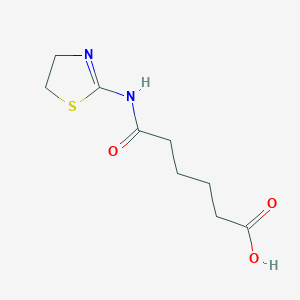 molecular formula C9H14N2O3S B3876310 6-(4,5-dihydro-1,3-thiazol-2-ylamino)-6-oxohexanoic acid 