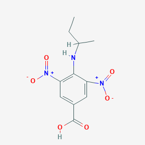 molecular formula C11H13N3O6 B387635 4-(Butan-2-ylamino)-3,5-dinitrobenzoic acid 