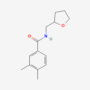 3,4-dimethyl-N-(tetrahydro-2-furanylmethyl)benzamide