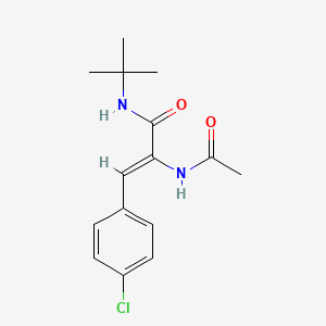 2-(acetylamino)-N-(tert-butyl)-3-(4-chlorophenyl)acrylamide