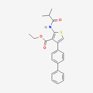 ethyl 4-(4-biphenylyl)-2-(isobutyrylamino)-3-thiophenecarboxylate