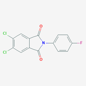 molecular formula C14H6Cl2FNO2 B387641 5,6-Dichloro-2-(4-fluoro-phenyl)-isoindole-1,3-dione 