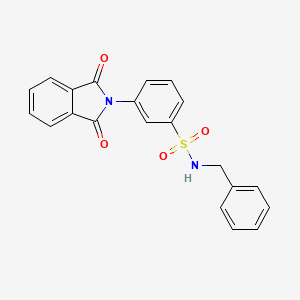 molecular formula C21H16N2O4S B3876419 N-benzyl-3-(1,3-dioxo-1,3-dihydro-2H-isoindol-2-yl)benzenesulfonamide 