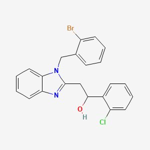 2-[1-(2-bromobenzyl)-1H-benzimidazol-2-yl]-1-(2-chlorophenyl)ethanol