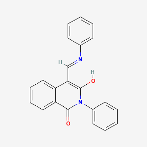 molecular formula C22H16N2O2 B3876548 4-(anilinomethylene)-2-phenyl-1,3(2H,4H)-isoquinolinedione 