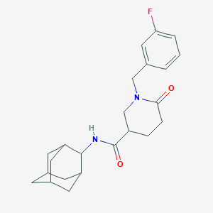 molecular formula C23H29FN2O2 B3876553 N-2-adamantyl-1-(3-fluorobenzyl)-6-oxo-3-piperidinecarboxamide 