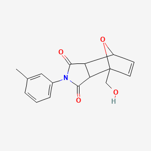 1-(hydroxymethyl)-4-(3-methylphenyl)-10-oxa-4-azatricyclo[5.2.1.0~2,6~]dec-8-ene-3,5-dione