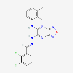 2,3-dichlorobenzaldehyde {6-[(2,3-dimethylphenyl)amino][1,2,5]oxadiazolo[3,4-b]pyrazin-5-yl}hydrazone