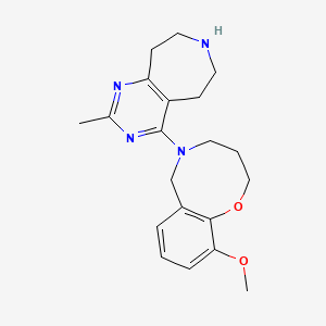molecular formula C20H26N4O2 B3876562 10-methoxy-5-(2-methyl-6,7,8,9-tetrahydro-5H-pyrimido[4,5-d]azepin-4-yl)-3,4,5,6-tetrahydro-2H-1,5-benzoxazocine 