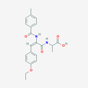 N-{3-(4-ethoxyphenyl)-2-[(4-methylbenzoyl)amino]acryloyl}alanine
