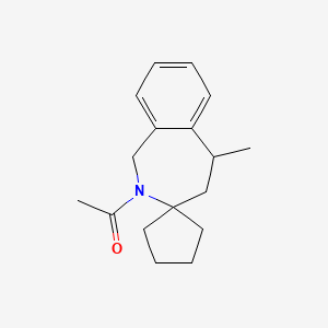 2-acetyl-5-methyl-1,2,4,5-tetrahydrospiro[2-benzazepine-3,1'-cyclopentane]