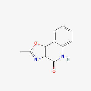 molecular formula C11H8N2O2 B3876651 2-methyl[1,3]oxazolo[4,5-c]quinolin-4(5H)-one 