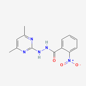 molecular formula C13H13N5O3 B3876736 N'-(4,6-dimethyl-2-pyrimidinyl)-2-nitrobenzohydrazide 