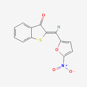 molecular formula C13H7NO4S B3876787 2-[(5-nitro-2-furyl)methylene]-1-benzothiophen-3(2H)-one 