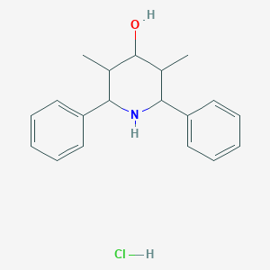 molecular formula C19H24ClNO B3876816 3,5-dimethyl-2,6-diphenyl-4-piperidinol hydrochloride 