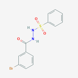 molecular formula C13H11BrN2O3S B387682 N'-(3-bromobenzoyl)benzenesulfonohydrazide 