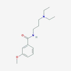 molecular formula C15H24N2O2 B3876838 N-[3-(diethylamino)propyl]-3-methoxybenzamide 