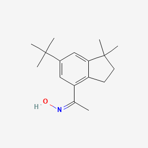 1-(6-tert-butyl-1,1-dimethyl-2,3-dihydro-1H-inden-4-yl)ethanone oxime