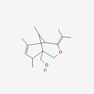 molecular formula C15H24O2 B3876872 [6,8,9-trimethyl-4-(1-methylethylidene)-3-oxabicyclo[3.3.1]non-6-en-1-yl]methanol 