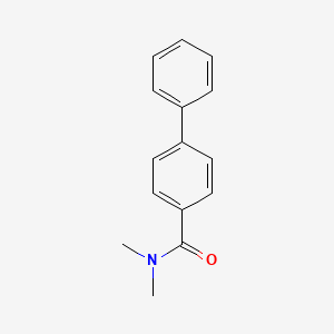 molecular formula C15H15NO B3876887 N,N-dimethyl-4-biphenylcarboxamide 