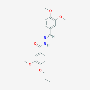 N'-(3,4-dimethoxybenzylidene)-3-methoxy-4-propoxybenzohydrazide