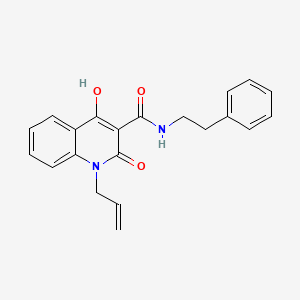 molecular formula C21H20N2O3 B3876910 1-allyl-4-hydroxy-2-oxo-N-(2-phenylethyl)-1,2-dihydro-3-quinolinecarboxamide 