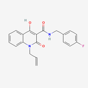 1-allyl-N-(4-fluorobenzyl)-4-hydroxy-2-oxo-1,2-dihydro-3-quinolinecarboxamide