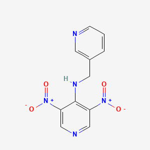 molecular formula C11H9N5O4 B3876966 3,5-dinitro-N-(3-pyridinylmethyl)-4-pyridinamine 