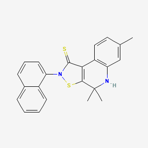 4,4,7-trimethyl-2-(1-naphthyl)-4,5-dihydroisothiazolo[5,4-c]quinoline-1(2H)-thione