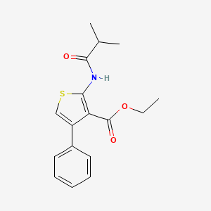ethyl 2-(isobutyrylamino)-4-phenyl-3-thiophenecarboxylate