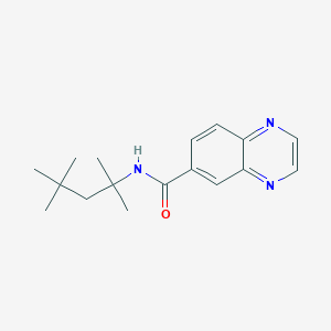 molecular formula C17H23N3O B3876984 N-(1,1,3,3-tetramethylbutyl)-6-quinoxalinecarboxamide 