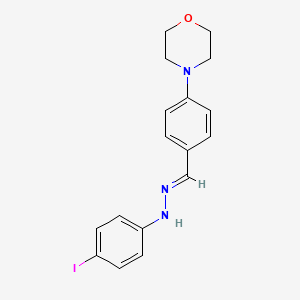 molecular formula C17H18IN3O B3877025 4-(4-morpholinyl)benzaldehyde (4-iodophenyl)hydrazone 