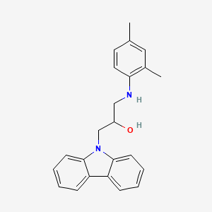 molecular formula C23H24N2O B3877029 1-(9H-carbazol-9-yl)-3-[(2,4-dimethylphenyl)amino]-2-propanol 