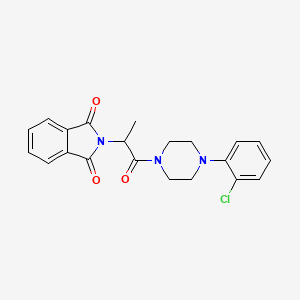 2-{2-[4-(2-chlorophenyl)-1-piperazinyl]-1-methyl-2-oxoethyl}-1H-isoindole-1,3(2H)-dione