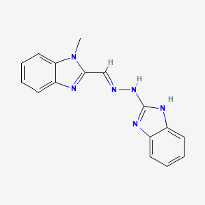 molecular formula C16H14N6 B3877094 1-methyl-1H-benzimidazole-2-carbaldehyde 1H-benzimidazol-2-ylhydrazone 
