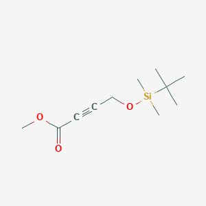 molecular formula C11H20O3Si B038771 4-(Tert-butyl-dimethyl-silanyloxy)-but-2-ynoic acid methyl ester CAS No. 117968-51-1
