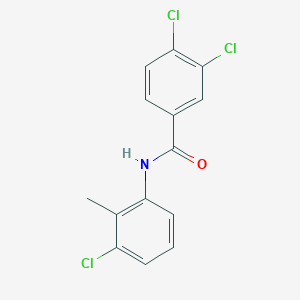 molecular formula C14H10Cl3NO B3877133 3,4-dichloro-N-(3-chloro-2-methylphenyl)benzamide 