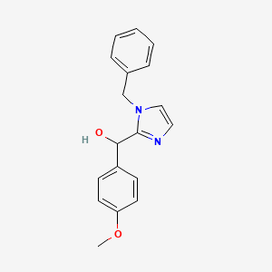 molecular formula C18H18N2O2 B3877183 (1-benzyl-1H-imidazol-2-yl)(4-methoxyphenyl)methanol 