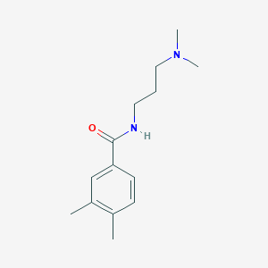 molecular formula C14H22N2O B3877186 N-[3-(dimethylamino)propyl]-3,4-dimethylbenzamide 
