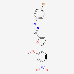 5-(2-methoxy-4-nitrophenyl)-2-furaldehyde (4-bromophenyl)hydrazone