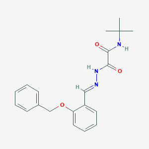 molecular formula C20H23N3O3 B3877198 2-{2-[2-(benzyloxy)benzylidene]hydrazino}-N-(tert-butyl)-2-oxoacetamide 